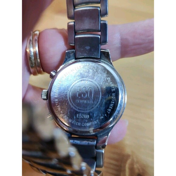 ESQ by Movado E5269 Chronograph MOP Dial Womens Watch Untested Read! main image 7